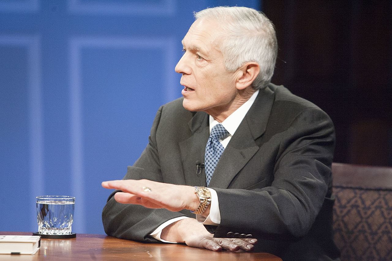Wesley Clark, who now often speaks about climate change risks, at a 2015 event (Image credit: Miller Center/Wiki Commons)